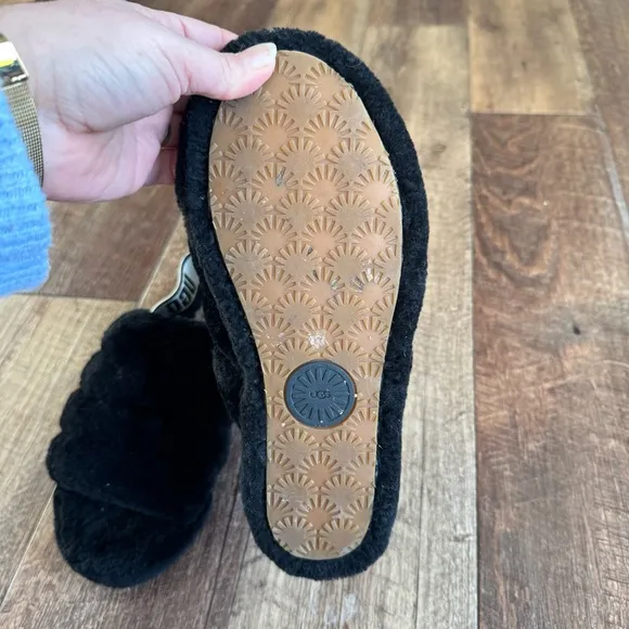 Ugg women’s fluff yeah slingback slide sandals size 7