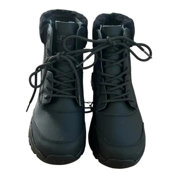 UGG YOSE FLUFF V2 BLACK Hiking Waterproof BOOTS WOMEN'S Size 9.5 New