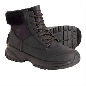 UGG YOSE FLUFF V2 BLACK Hiking Waterproof BOOTS WOMEN'S Size 9.5 New