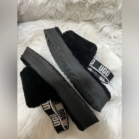 UGG Disco Slide Fur Sandals