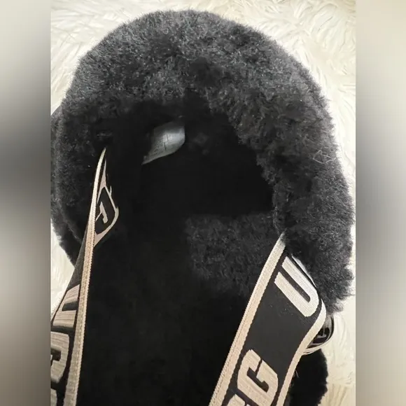 UGG Disco Slide Fur Sandals