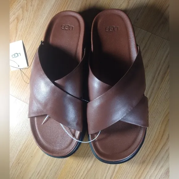 Uggs Coniac brown slide sandals