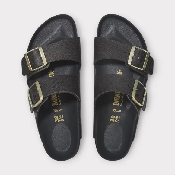 Unisex Birkenstock Arizona BS Slide Sandals, Saffiano Black. 1029493