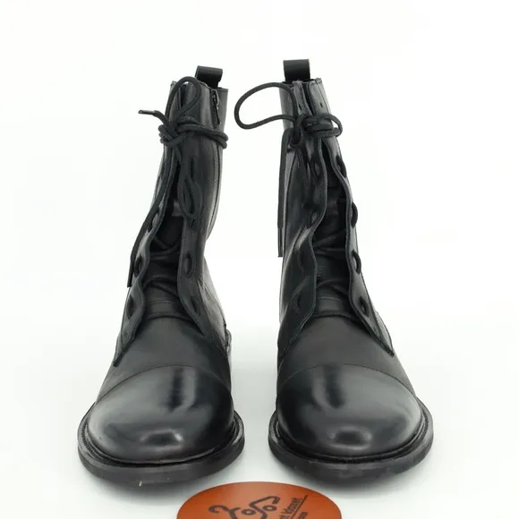URBAN OUTFITTERS UTILITY LEATHER LACE UP BOOTS