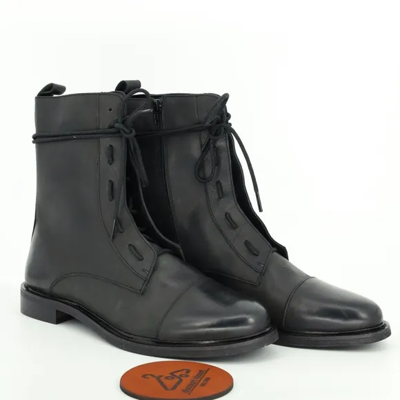 URBAN OUTFITTERS UTILITY LEATHER LACE UP BOOTS