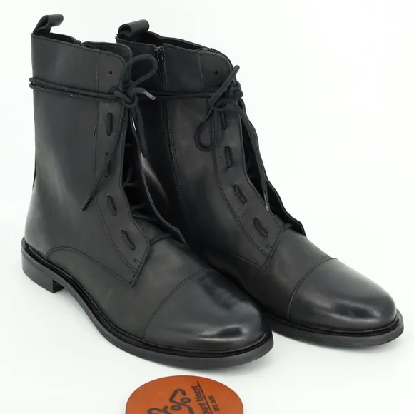 URBAN OUTFITTERS UTILITY LEATHER LACE UP BOOTS