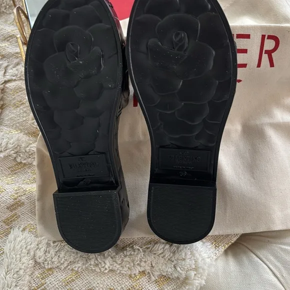 Valentino Women's Black Slide Sandals