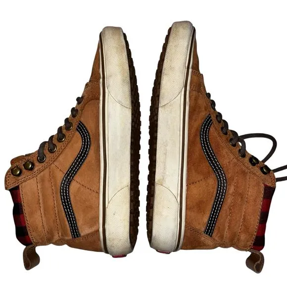 Vans Sk8-Hi MTE Scotchgard Plaid Lined High Top Sneakers Women’s 7.5 Men’s 6