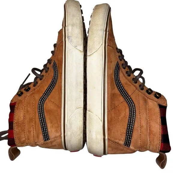 Vans Sk8-Hi MTE Scotchgard Plaid Lined High Top Sneakers Women’s 7.5 Men’s 6
