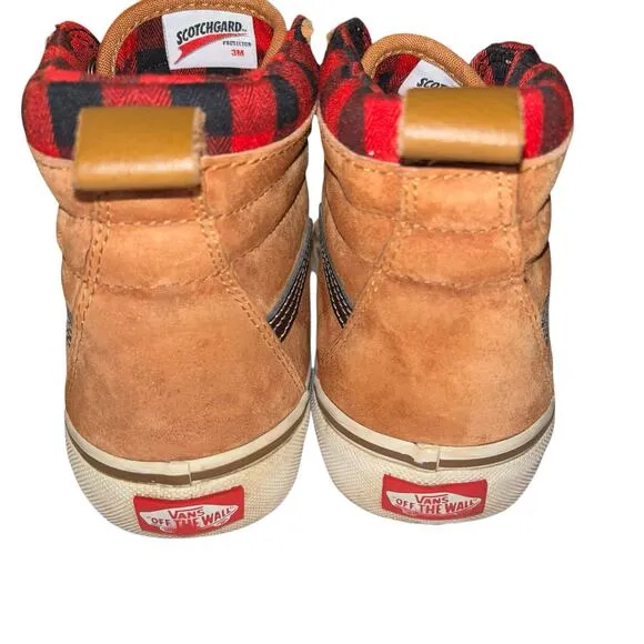 Vans Sk8-Hi MTE Scotchgard Plaid Lined High Top Sneakers Women’s 7.5 Men’s 6