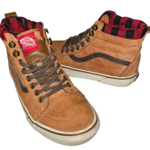Vans Sk8-Hi MTE Scotchgard Plaid Lined High Top Sneakers Women’s 7.5 Men’s 6