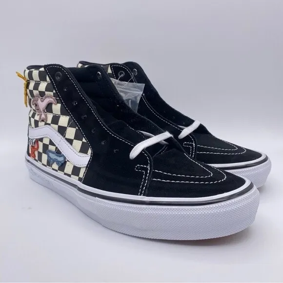 Vans Skateistan x Skate SK8-HI 'Checkerboard' Men's Sneakers   -   Size:  11.5