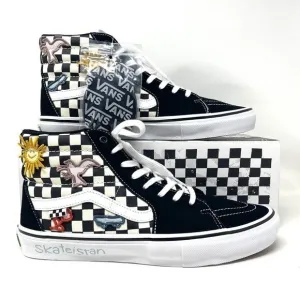 Vans Skateistan x Skate SK8-HI 'Checkerboard' Men's Sneakers   -   Size:  11.5