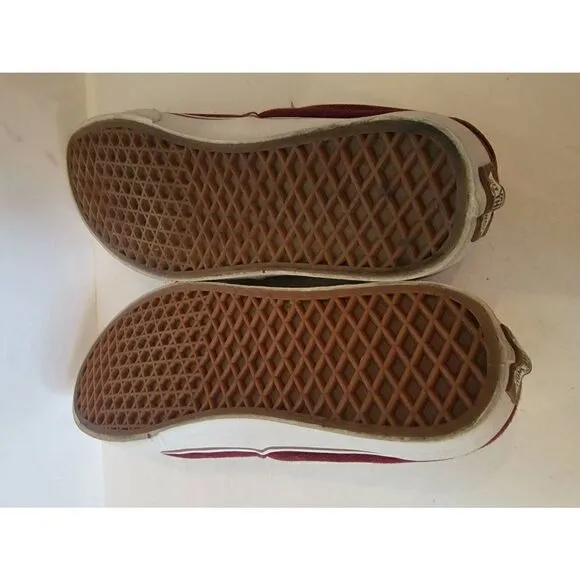 Vans Unisex Maroon Low Top Classic Lace-Up Canvas Sneakers Size 8.5