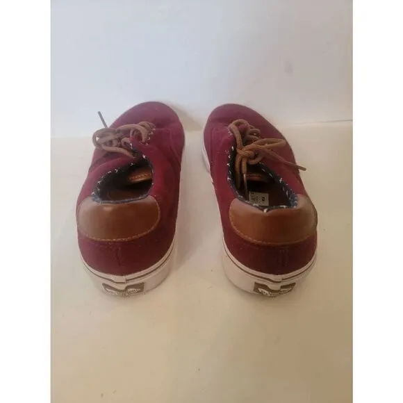 Vans Unisex Maroon Low Top Classic Lace-Up Canvas Sneakers Size 8.5