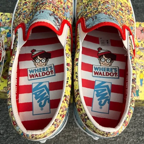 VANS x WHERE'S WALDO Classic Slip-On Sneakers