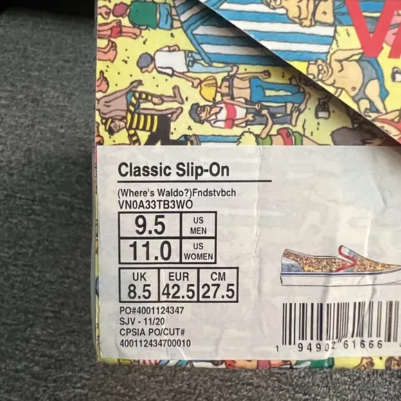 VANS x WHERE'S WALDO Classic Slip-On Sneakers