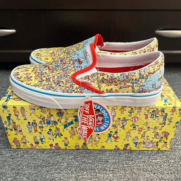 VANS x WHERE'S WALDO Classic Slip-On Sneakers