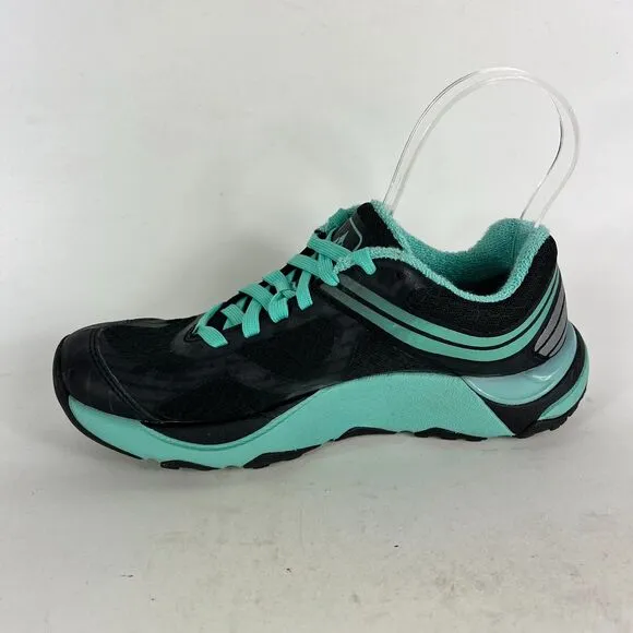 Vasque Trailbender Sneaker Women's 7 Black Green Lace-Up Trail Running Shoes
