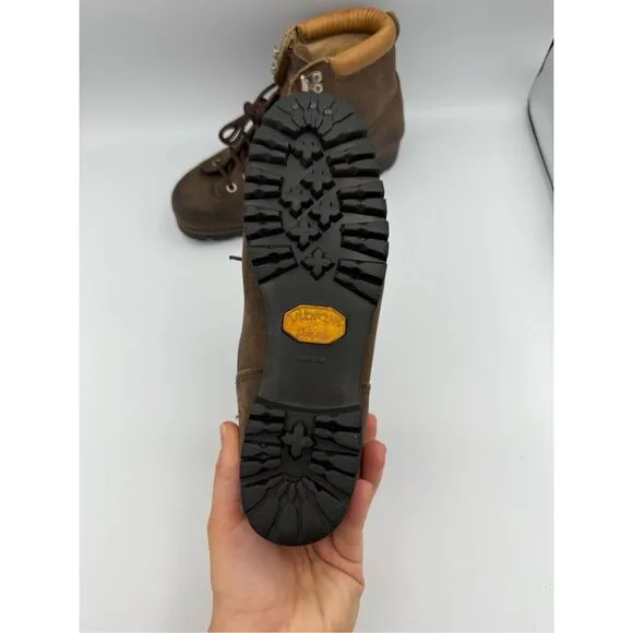 Vasque Vintage Brown Skywalk Cowhide Lace-Up Hiking Boots Size 5.5