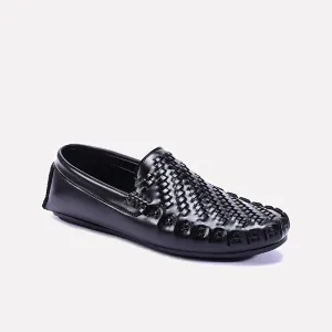Vault Black Textured Loafers 0130884