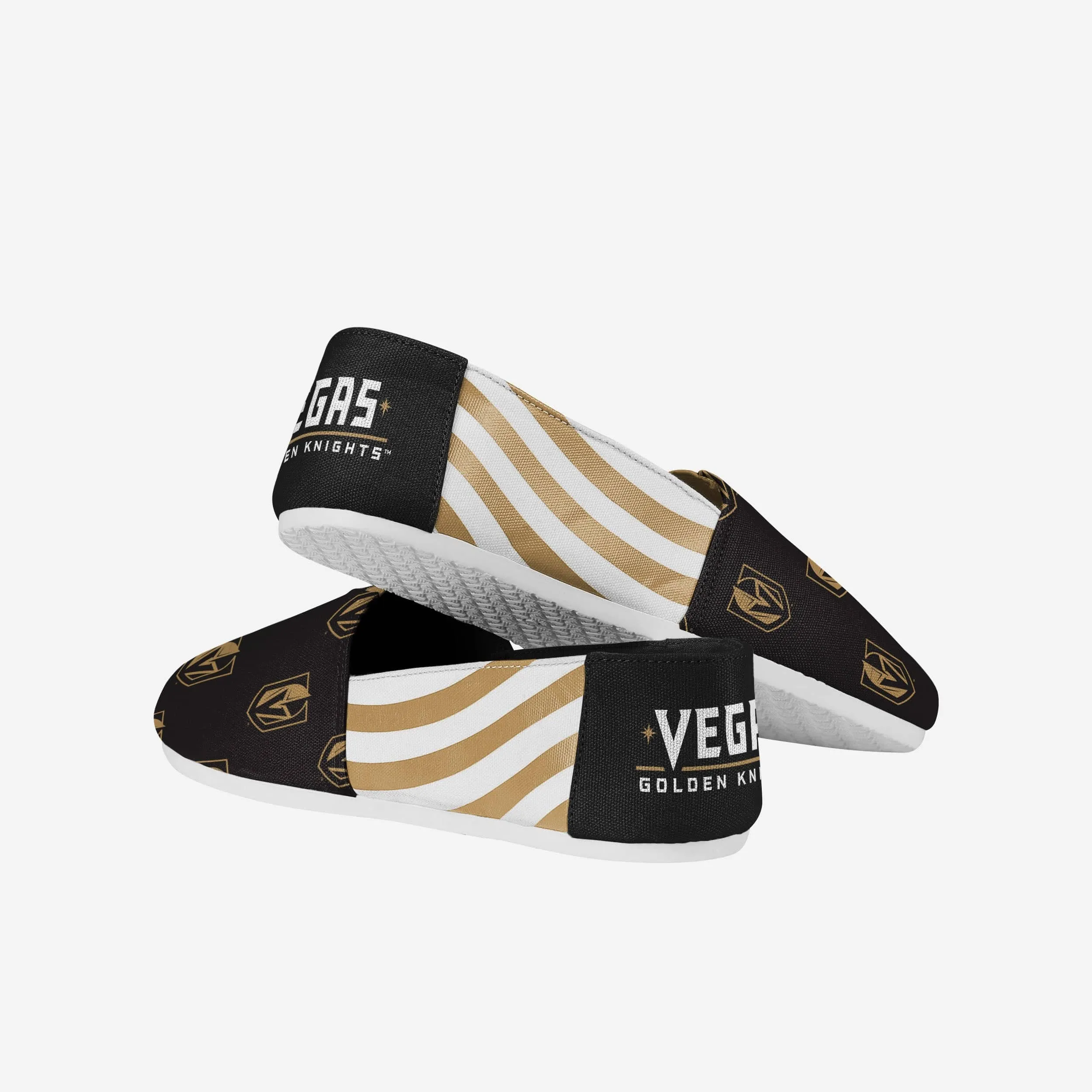 Vegas Golden Knights Womens Stripe Canvas Shoe