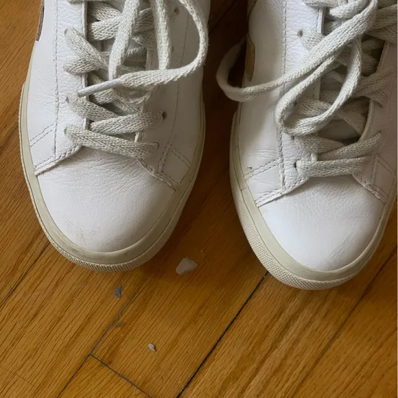 Veja Campo Fured leather white desert sneakers shoes Revolve 36 5