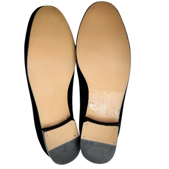 VERAMEAT Red and Black Embroidered Heart Breaker Flats with Heart Design | US 8