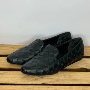 Veronica Beard black Griffin Basket Weave loafers size 11M