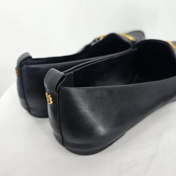 Veronica Beard Champlain Black Leather Loafers | Size 11 Slip-On Classics