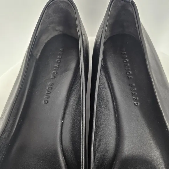 Veronica Beard Champlain Black Leather Loafers | Size 11 Slip-On Classics
