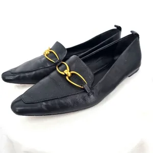 Veronica Beard Champlain Black Leather Loafers | Size 11 Slip-On Classics