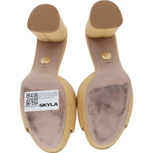 Veronica Beard Dali Platform Slide Sandal Women 8.5 M Excellent Condition
