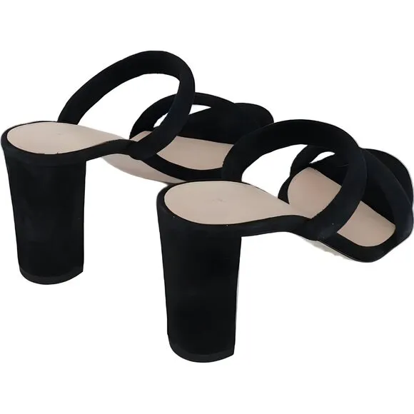 Veronica Beard Gauley Slide Black Sandals Size 8.5 M Women