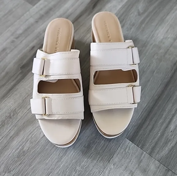 Veronica Beard Welda Platform Slide Sandals 8.5