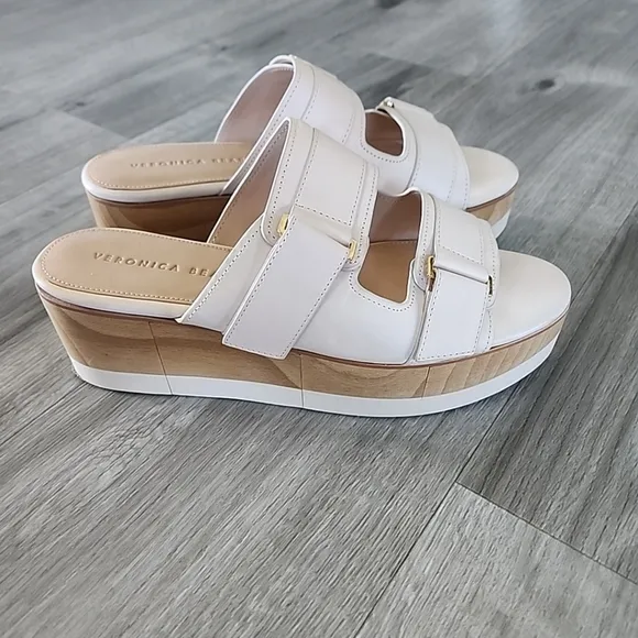 Veronica Beard Welda Platform Slide Sandals 8.5