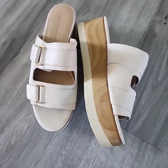 Veronica Beard Welda Platform Slide Sandals 8.5