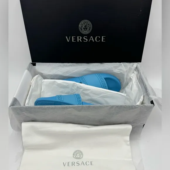 VERSACE LA MEDUSA SLIDE SANDALS