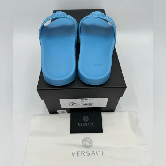 VERSACE LA MEDUSA SLIDE SANDALS