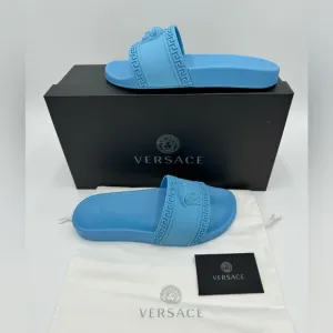 VERSACE LA MEDUSA SLIDE SANDALS