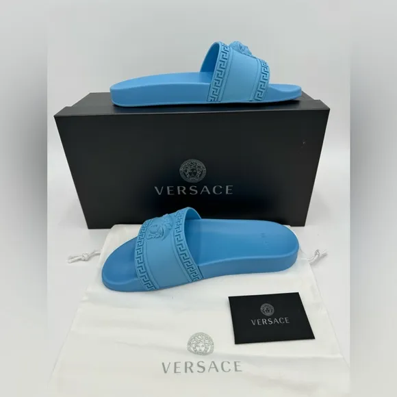 VERSACE LA MEDUSA SLIDE SANDALS