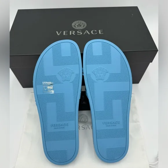 VERSACE LA MEDUSA SLIDE SANDALS