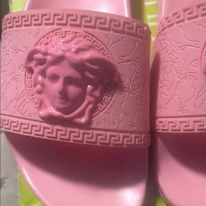 Versace Pink Medusa Slides