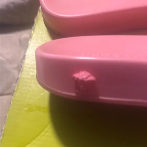 Versace Pink Medusa Slides