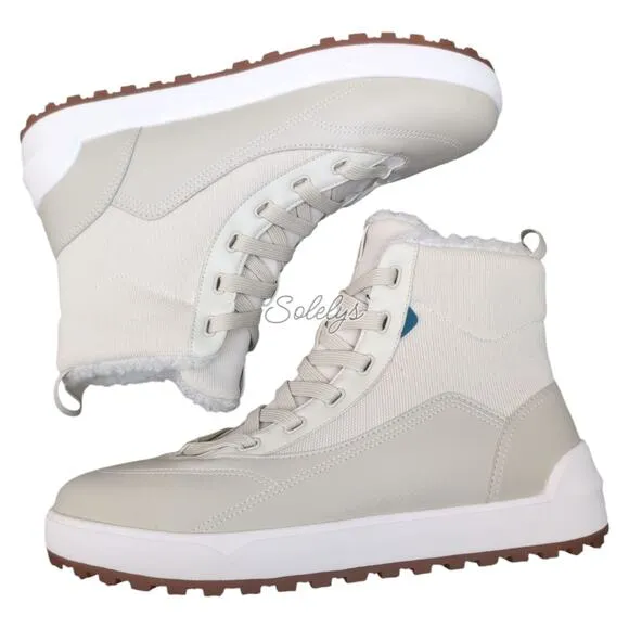 Vessi Alta 2 High Top Dune Beige Waterproof Dyma-Tex Cozy Winter Boot Womens 11