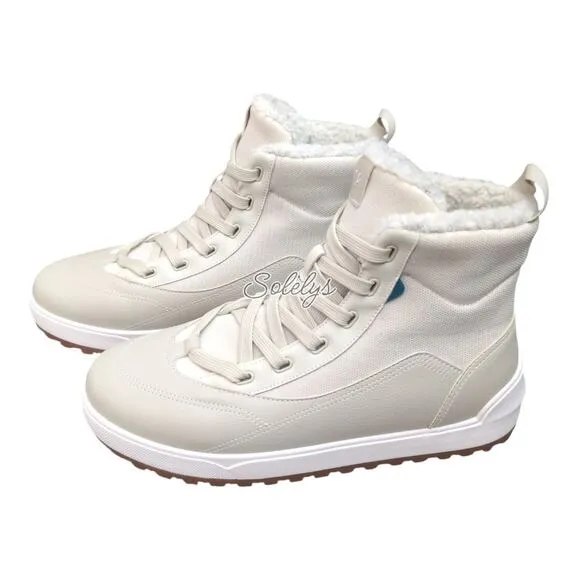 Vessi Alta 2 High Top Dune Beige Waterproof Dyma-Tex Cozy Winter Boot Womens 11