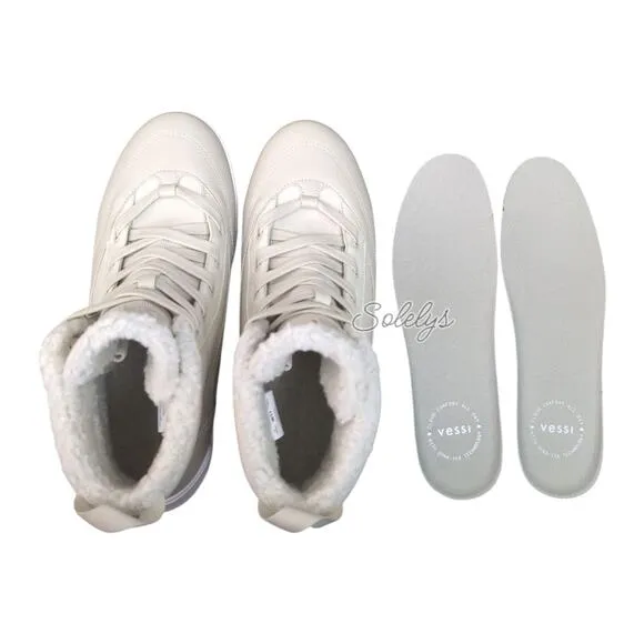Vessi Alta 2 High Top Dune Beige Waterproof Dyma-Tex Cozy Winter Boot Womens 11