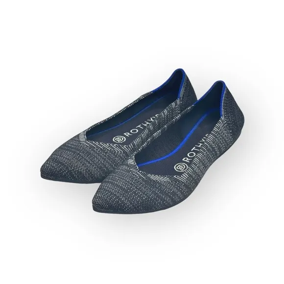 VHTF: Rothy’s ➤ The Point Ballet Ballerina Flat ➤ Granite Heather ➤ 7M ➤ Retired