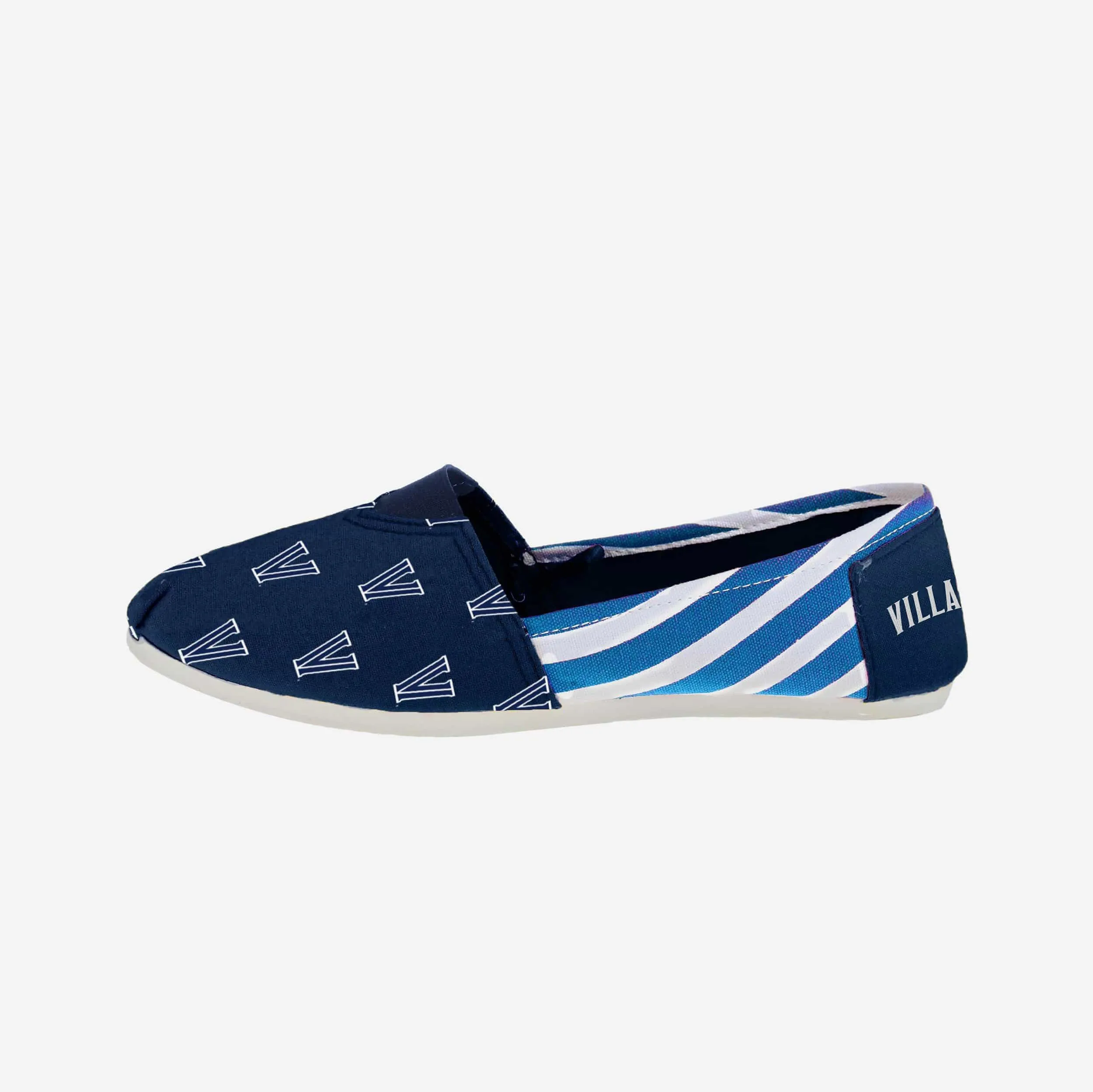 Villanova Wildcats Womens Stripe Canvas Shoe