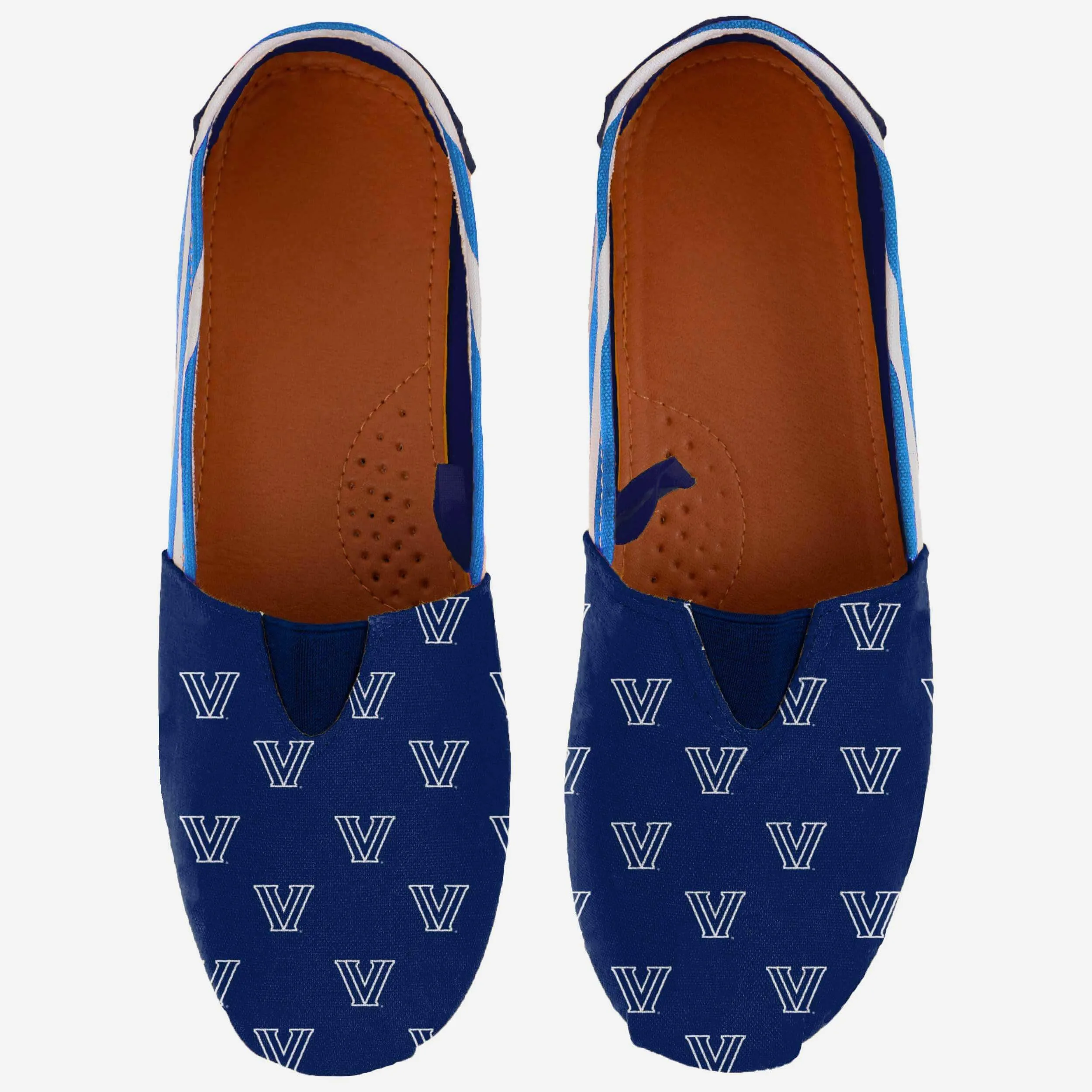 Villanova Wildcats Womens Stripe Canvas Shoe